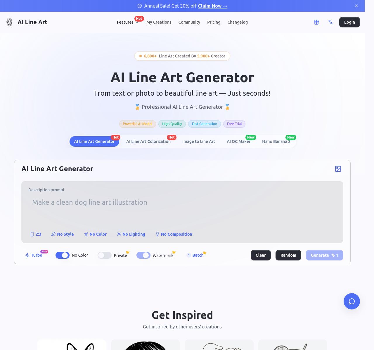 AILineArt screenshot