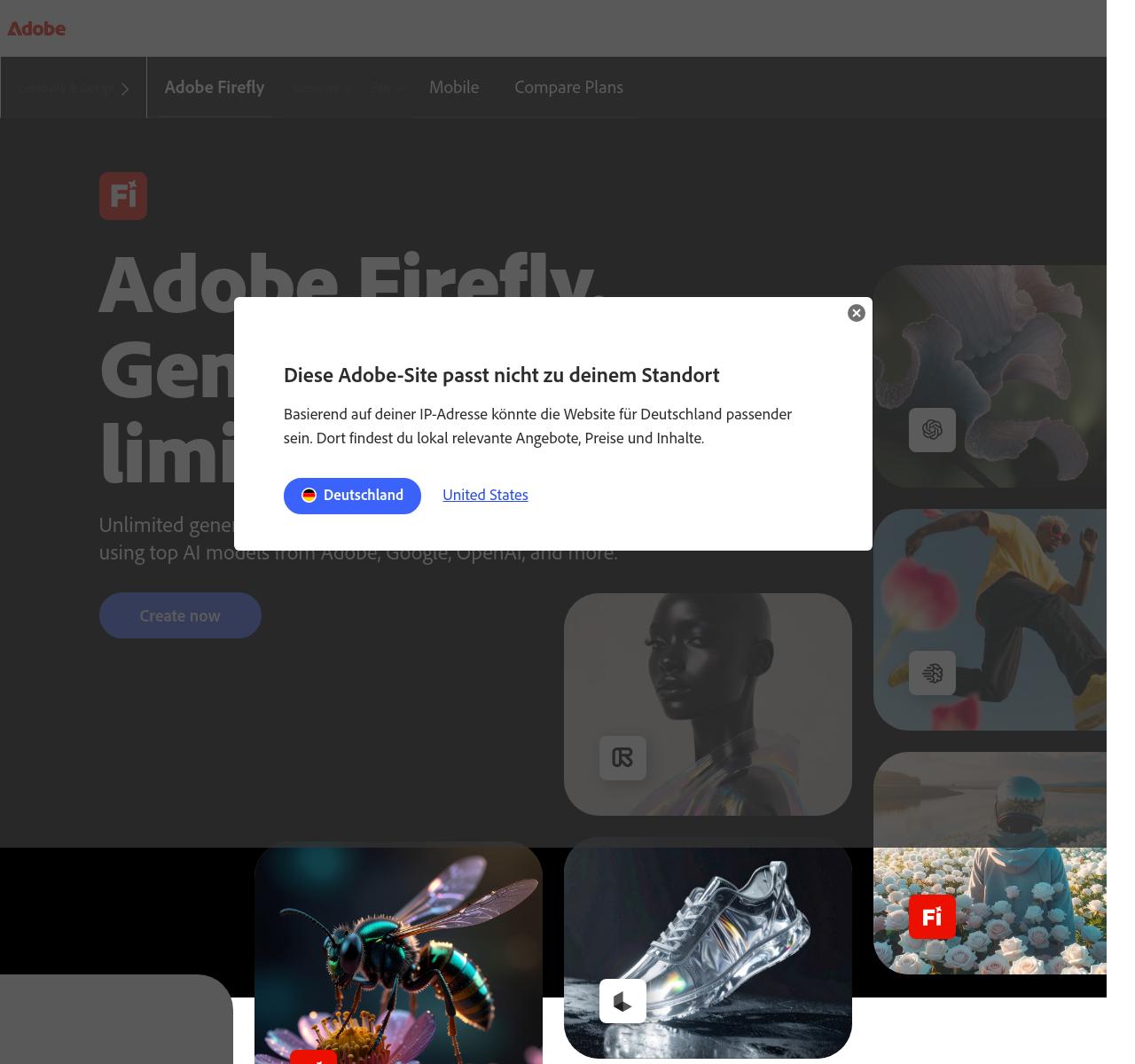 Adobe Firefly screenshot