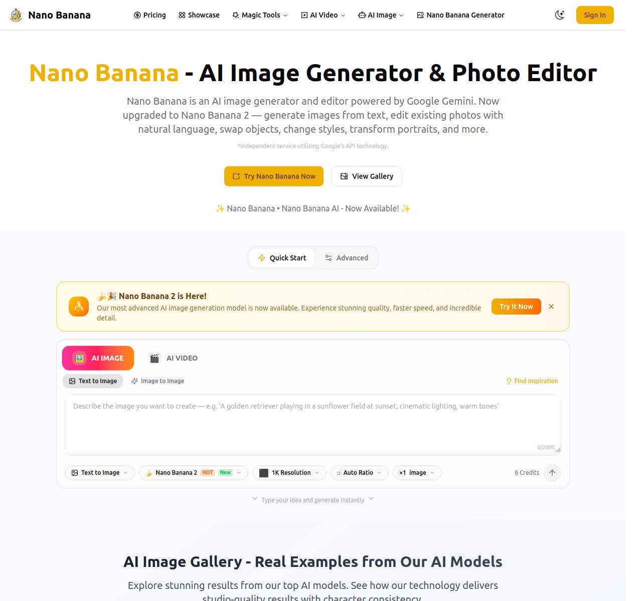 Nano Banana screenshot