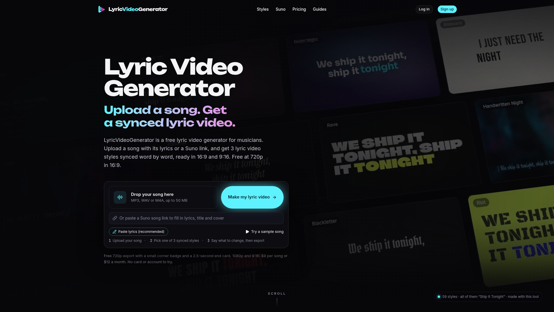 Lyric Video Generator