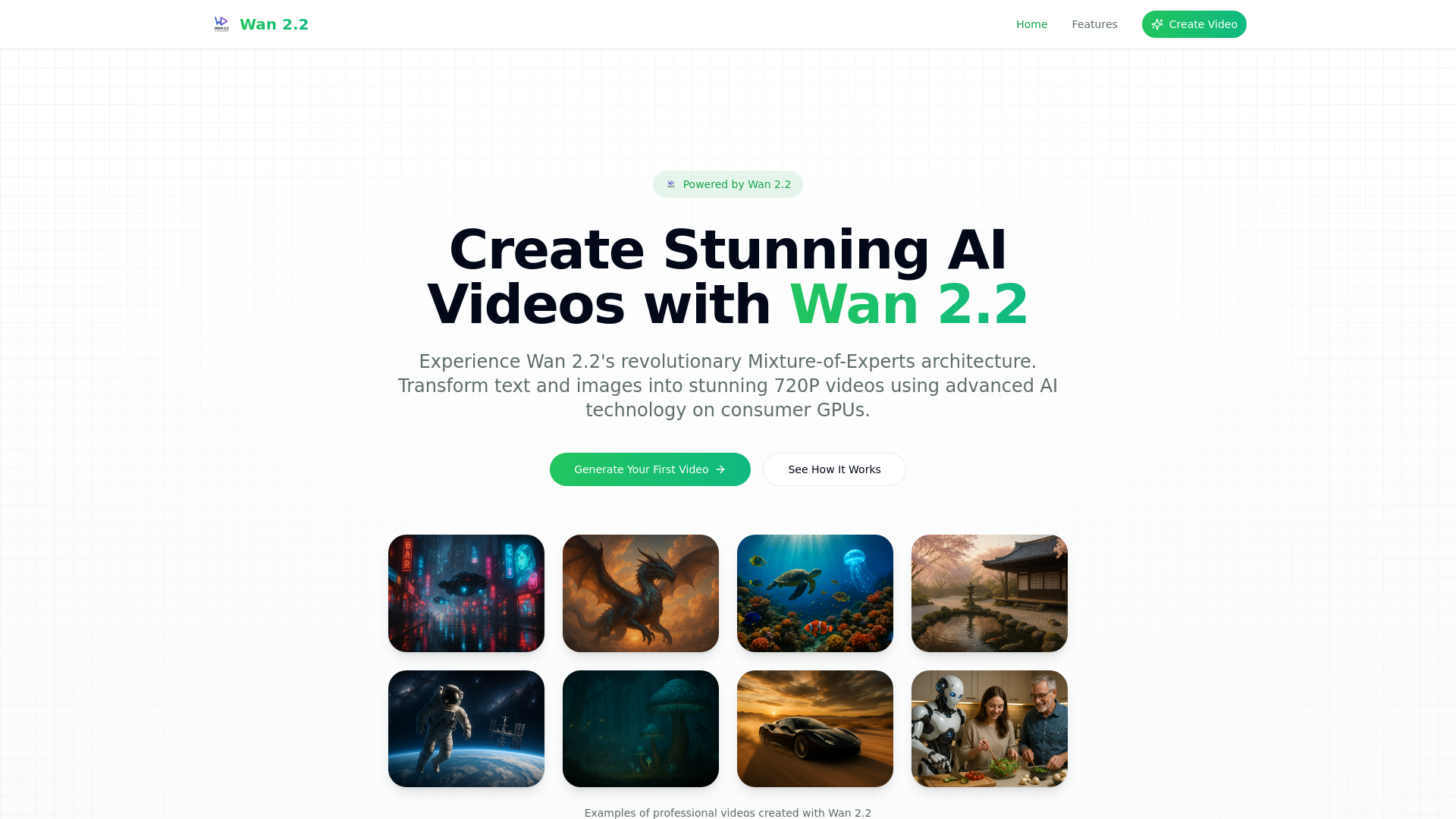 Wan 2.2: AI Text to Video Generator.ai