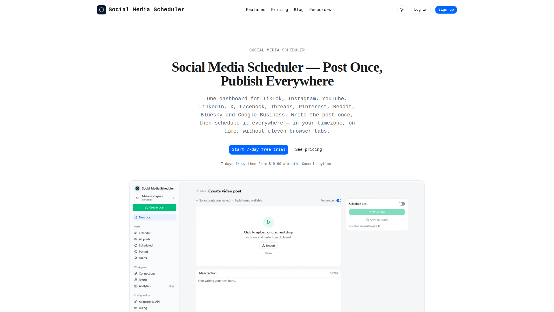 Social Media Scheduler