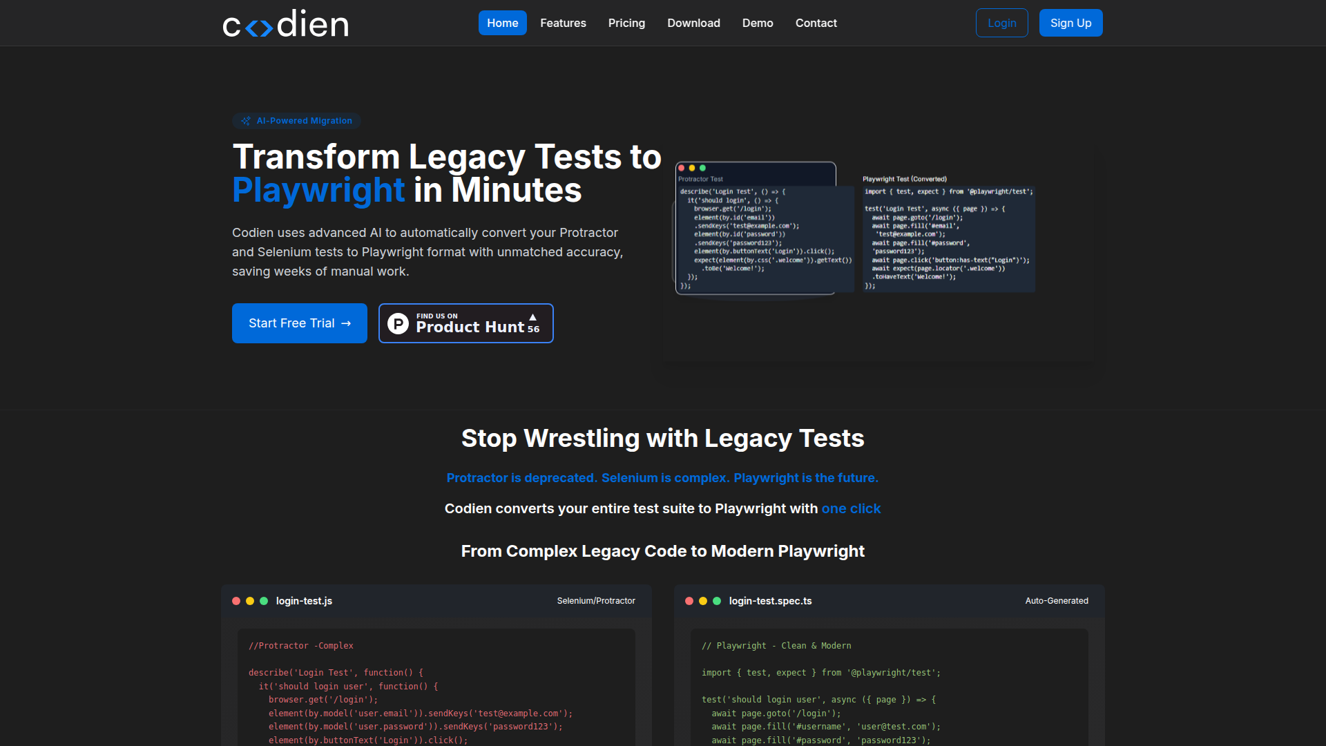 Codien: AI-Powered Test Migration to Playwright.ai