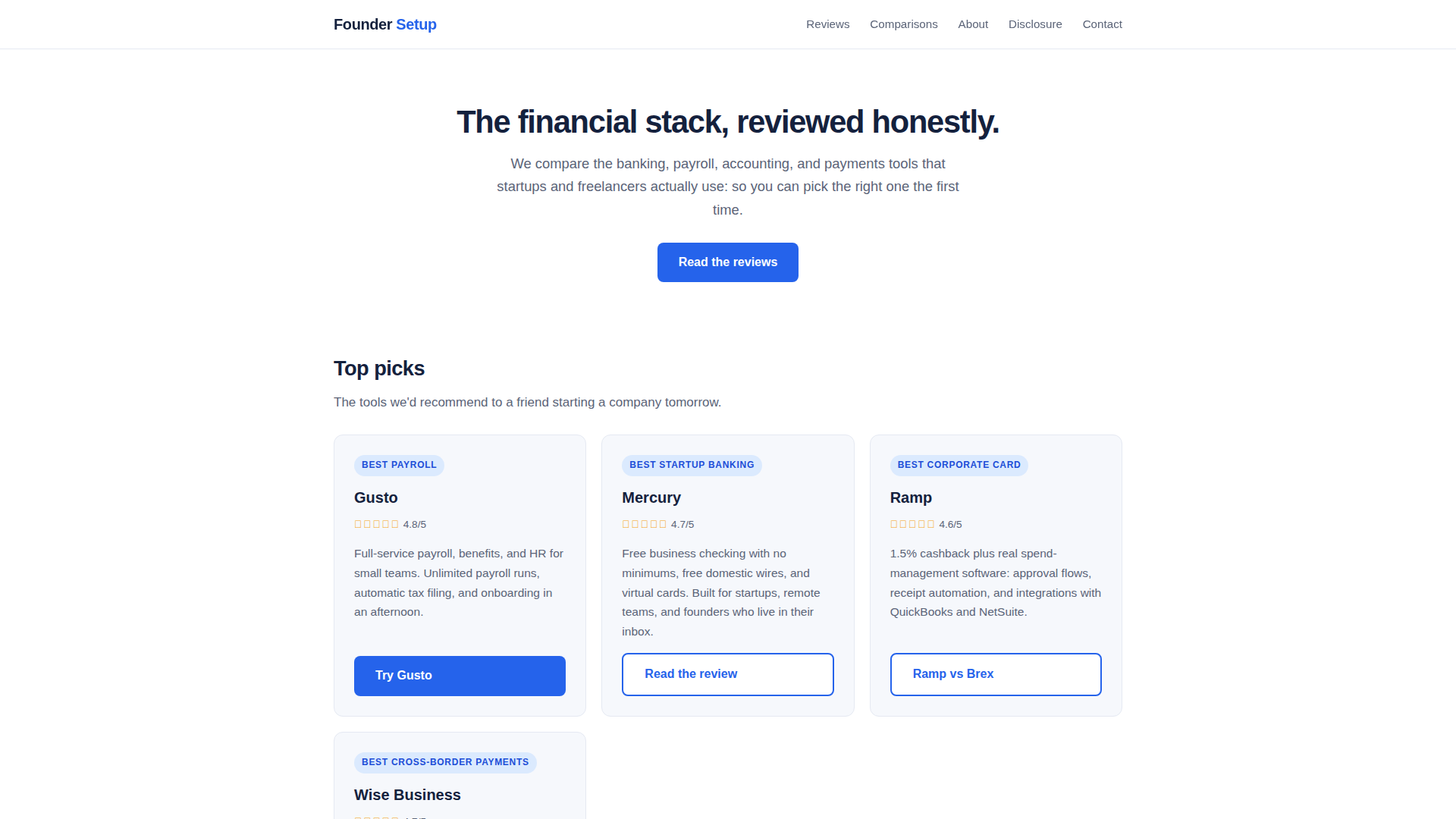 Founder Setup