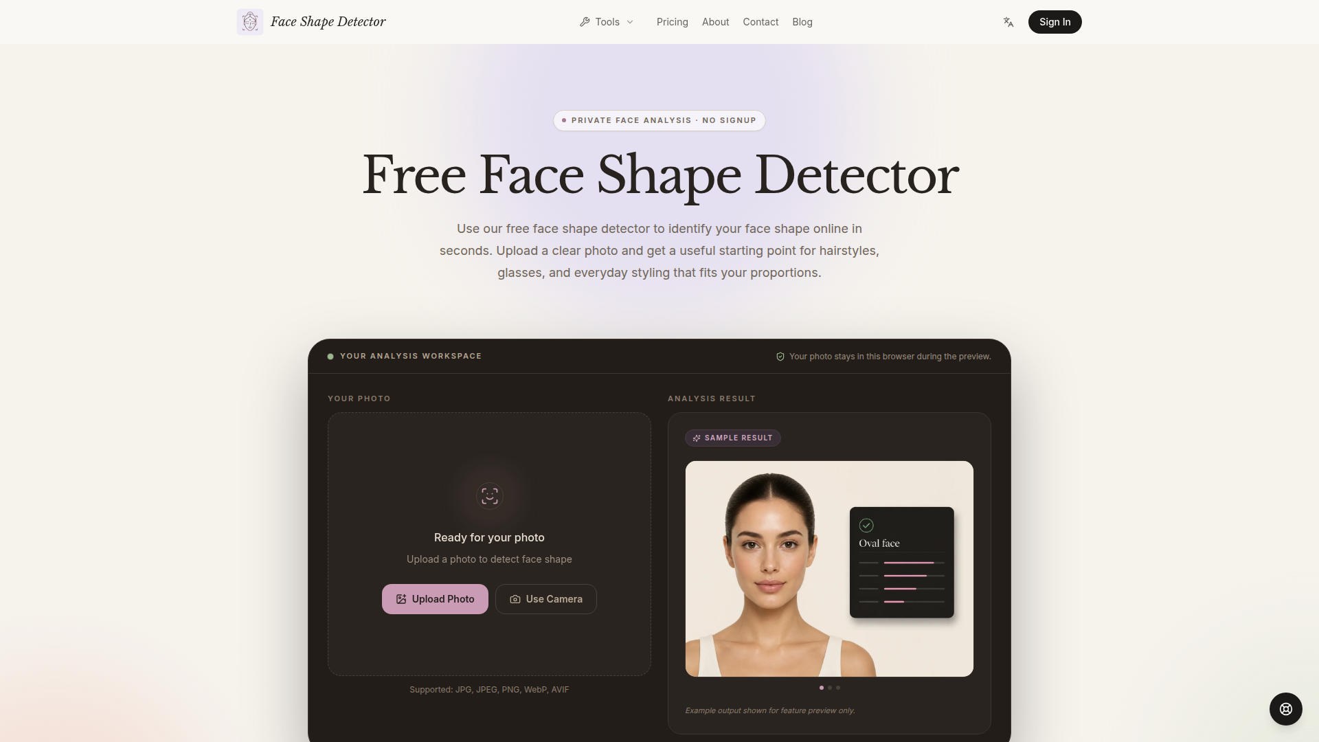 Face Shape Detector