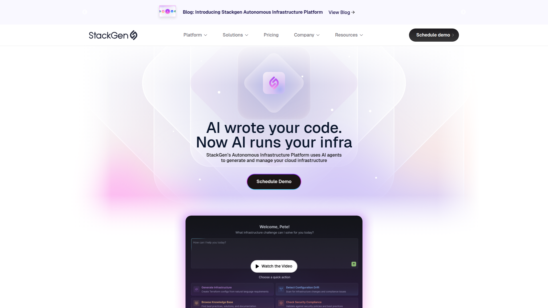 StackGen: Autonomous Infrastructure Platform.ai