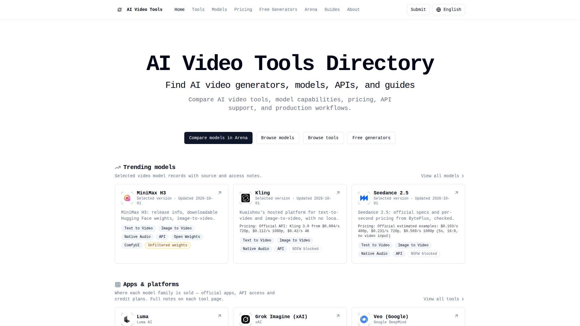 AI Video Tools Directory