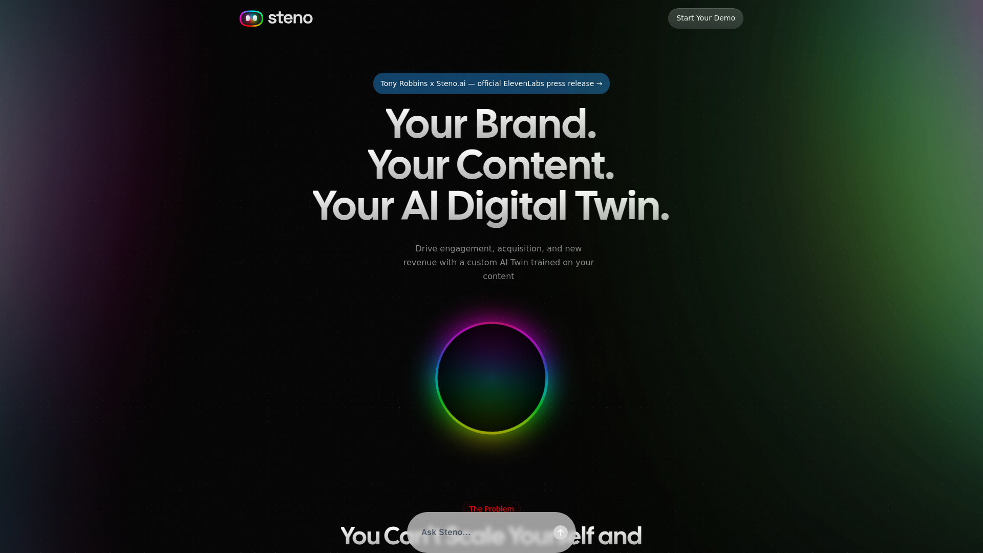 Steno.ai: Your Custom AI Digital Twin Platform.ai