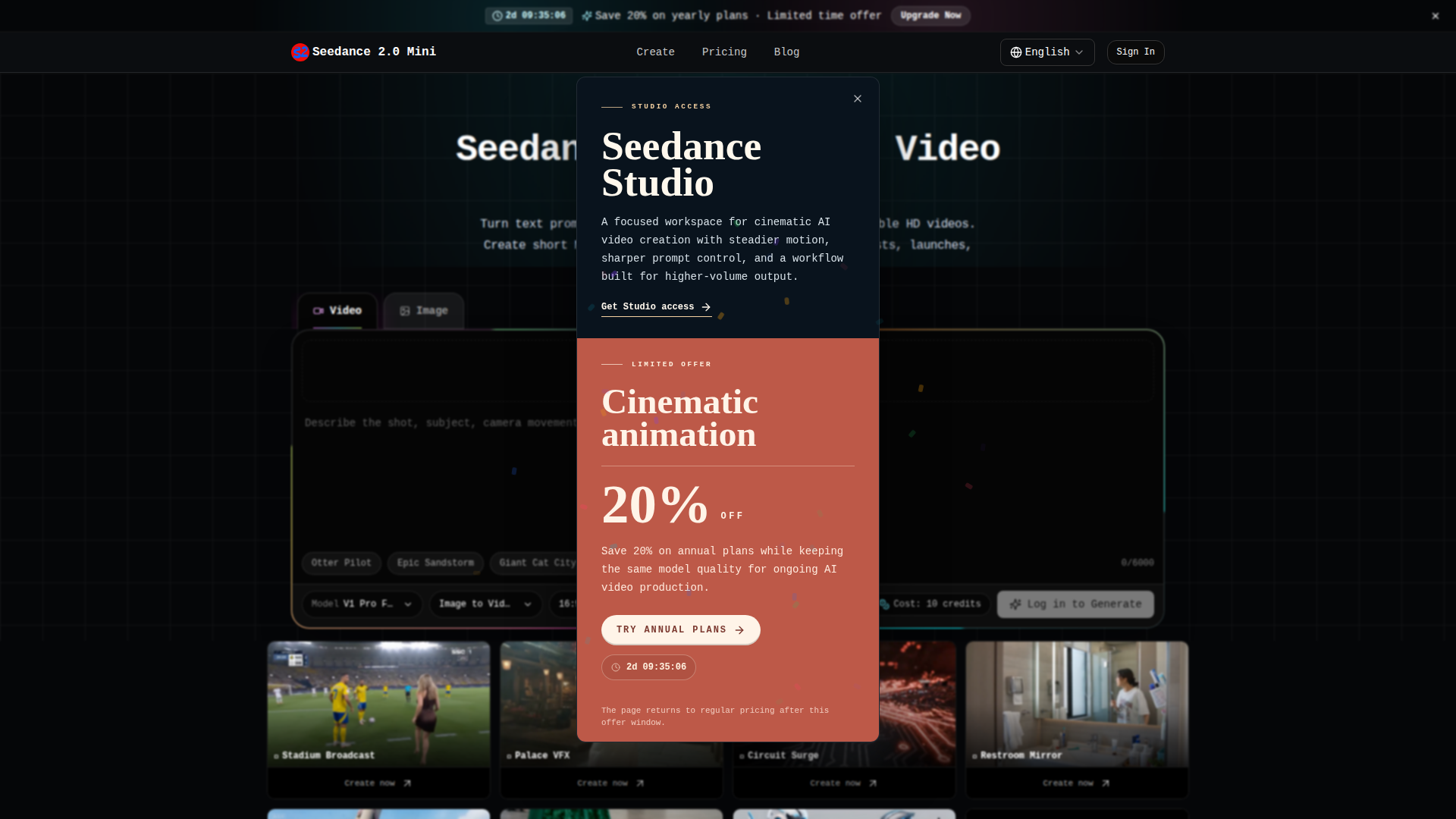 Seedance 2.0 Mini
