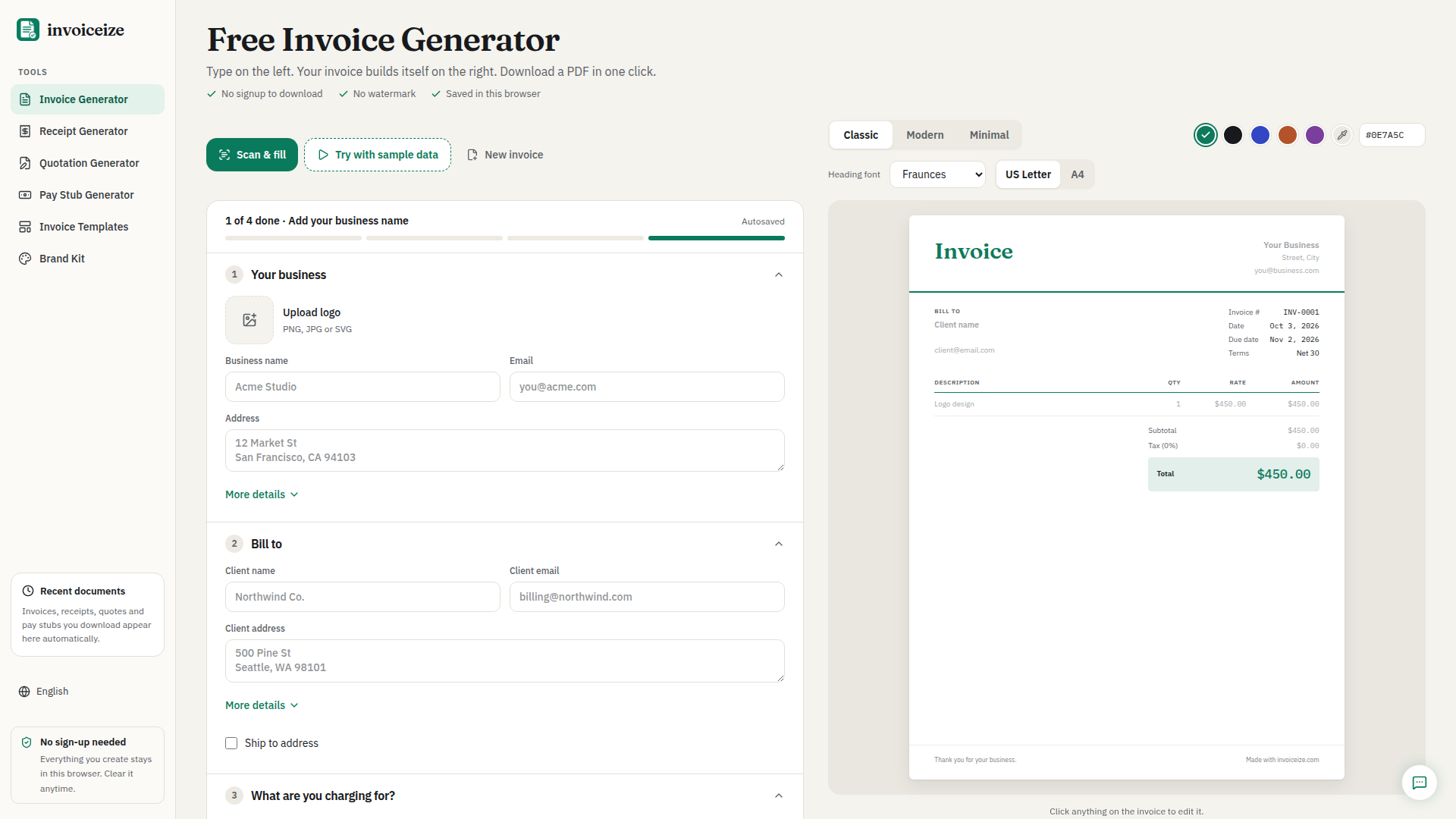 Invoiceize