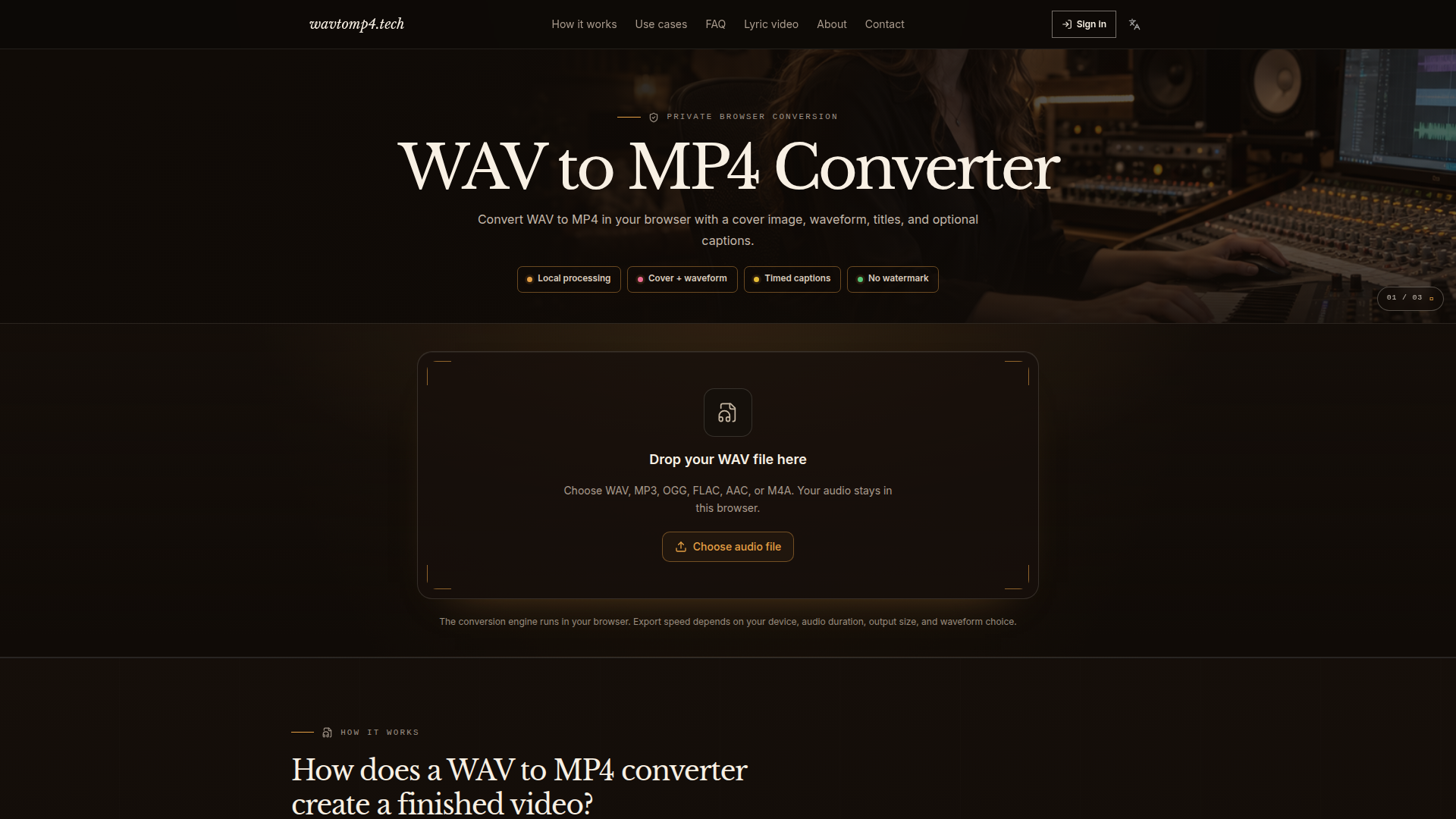 WAV to MP4 Converter