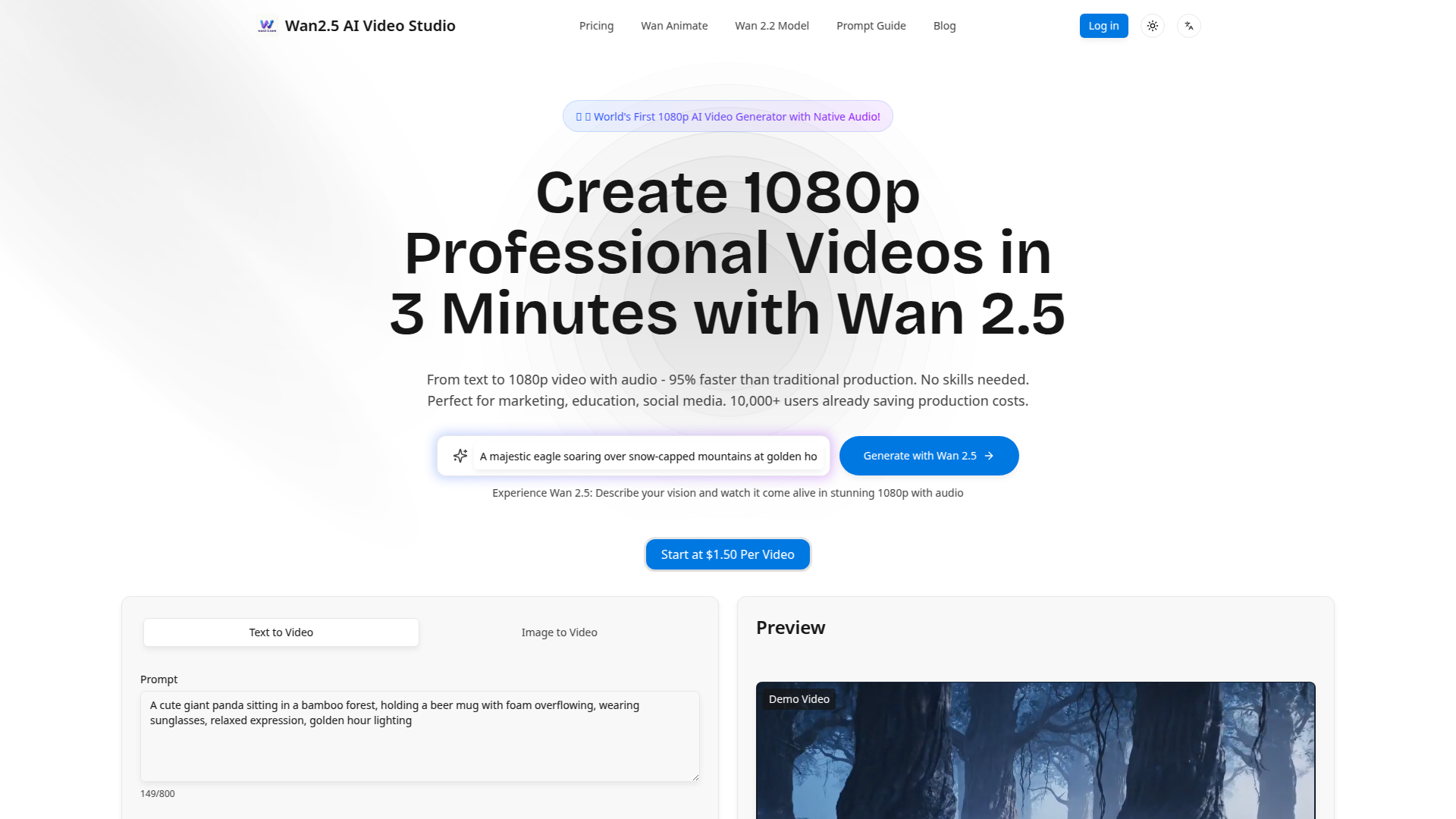 Wan 2.5 AI Video Studio