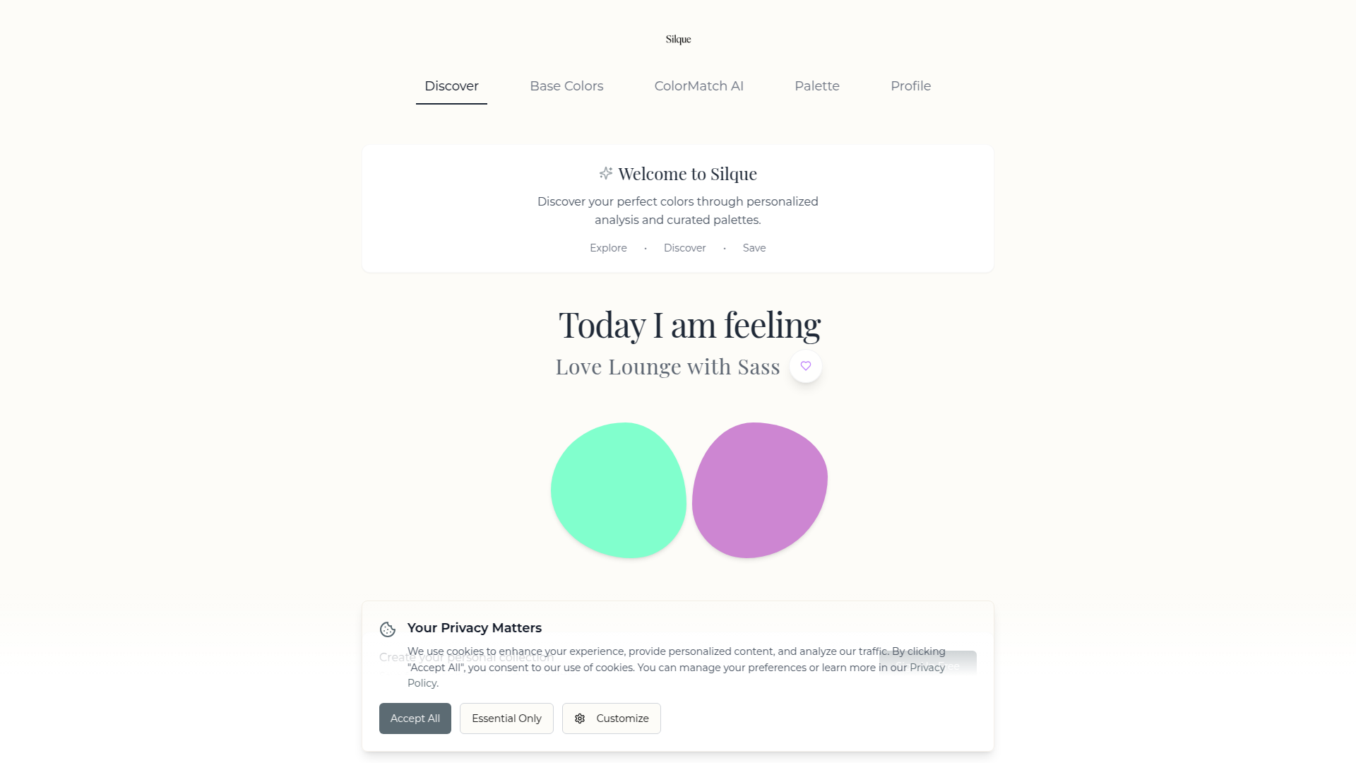 Silque AI: Your AI Color Fashion Assistant.ai
