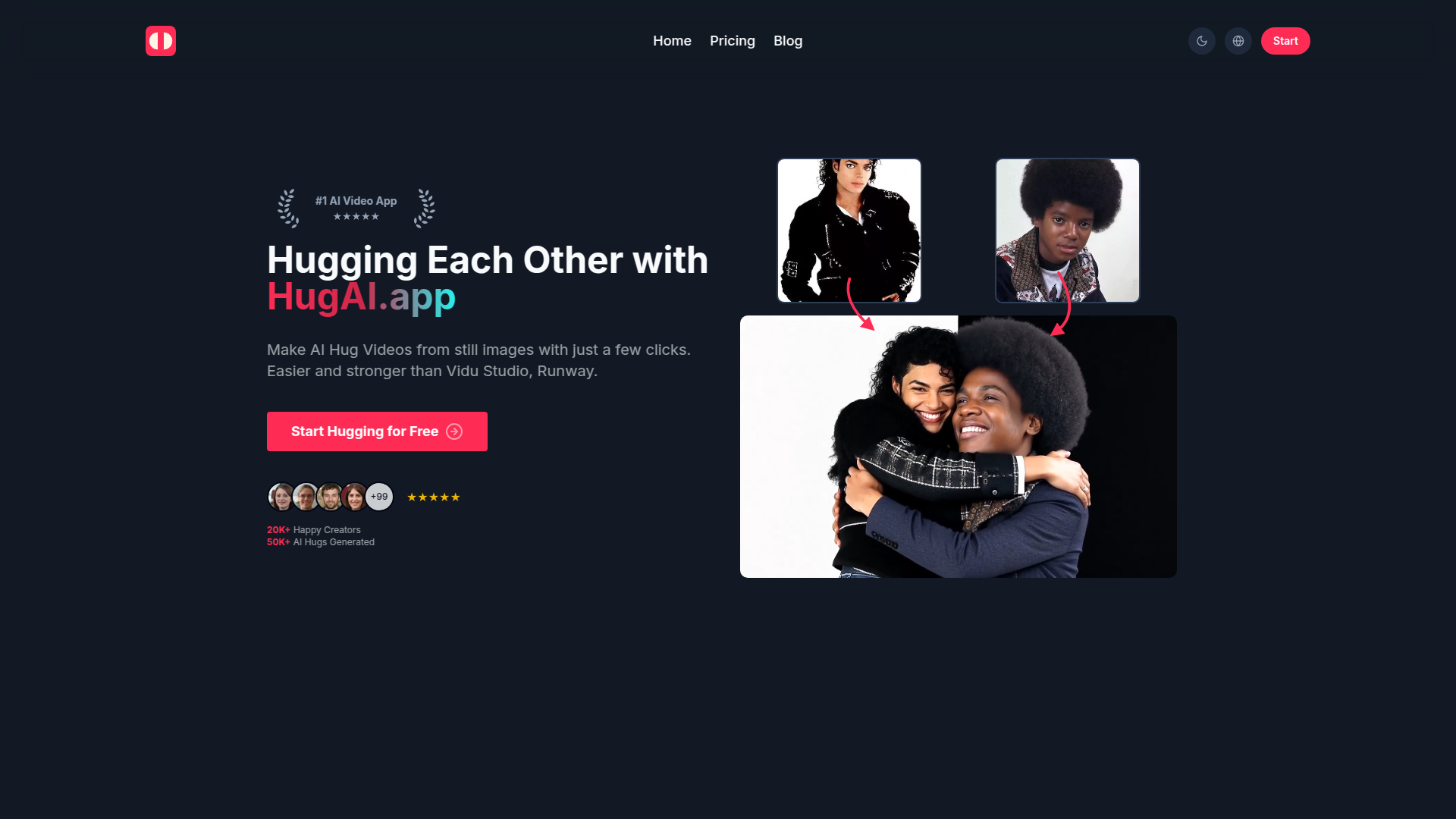 Hug AI: Free AI-Powered Embrace Video Generator.ai