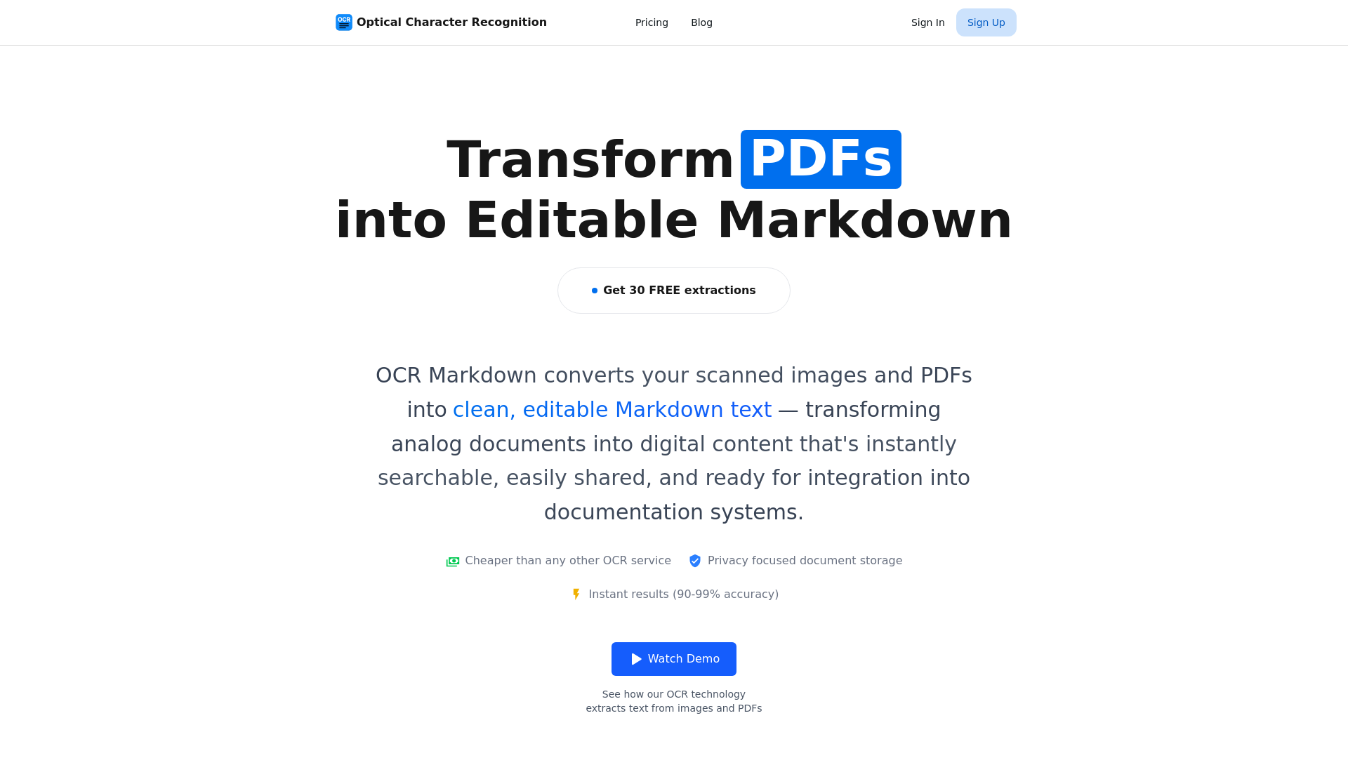 OCR Markdown