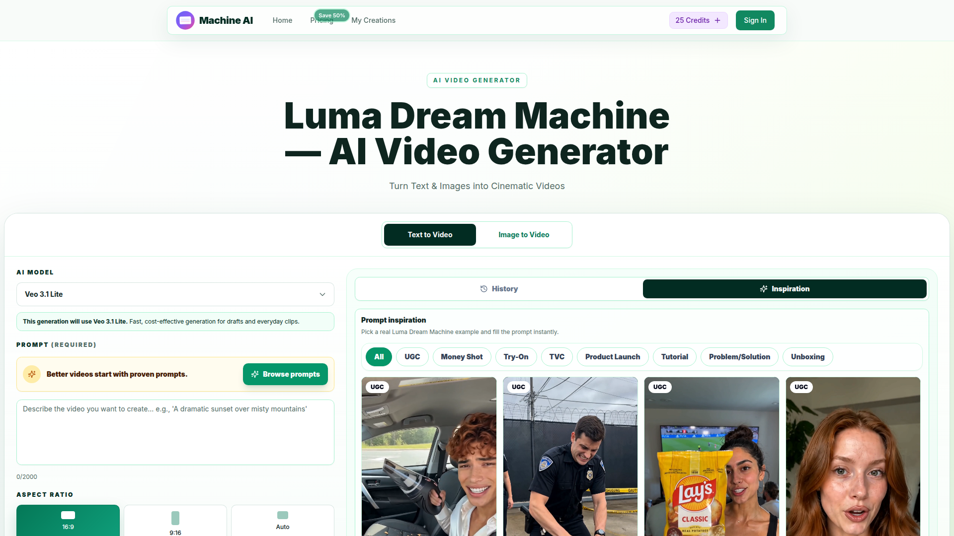 Luma Dream Machine