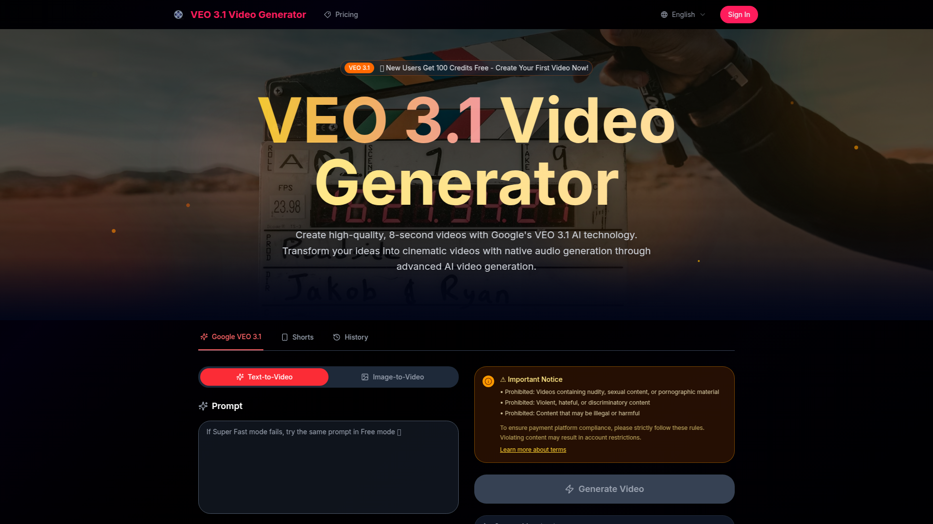 VEO 3.1 Video Generator