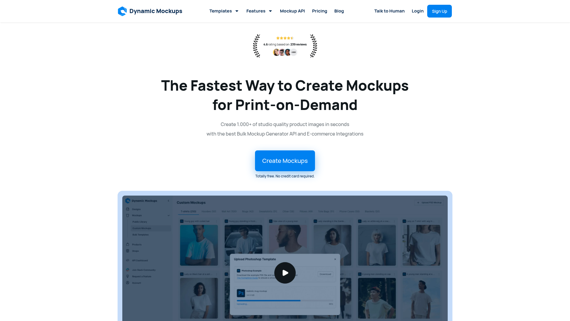 Dynamic Mockups: Bulk AI Product Mockups.ai