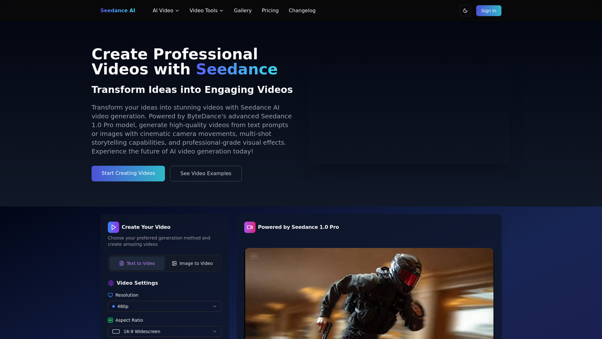 Seedance AI Video Generator