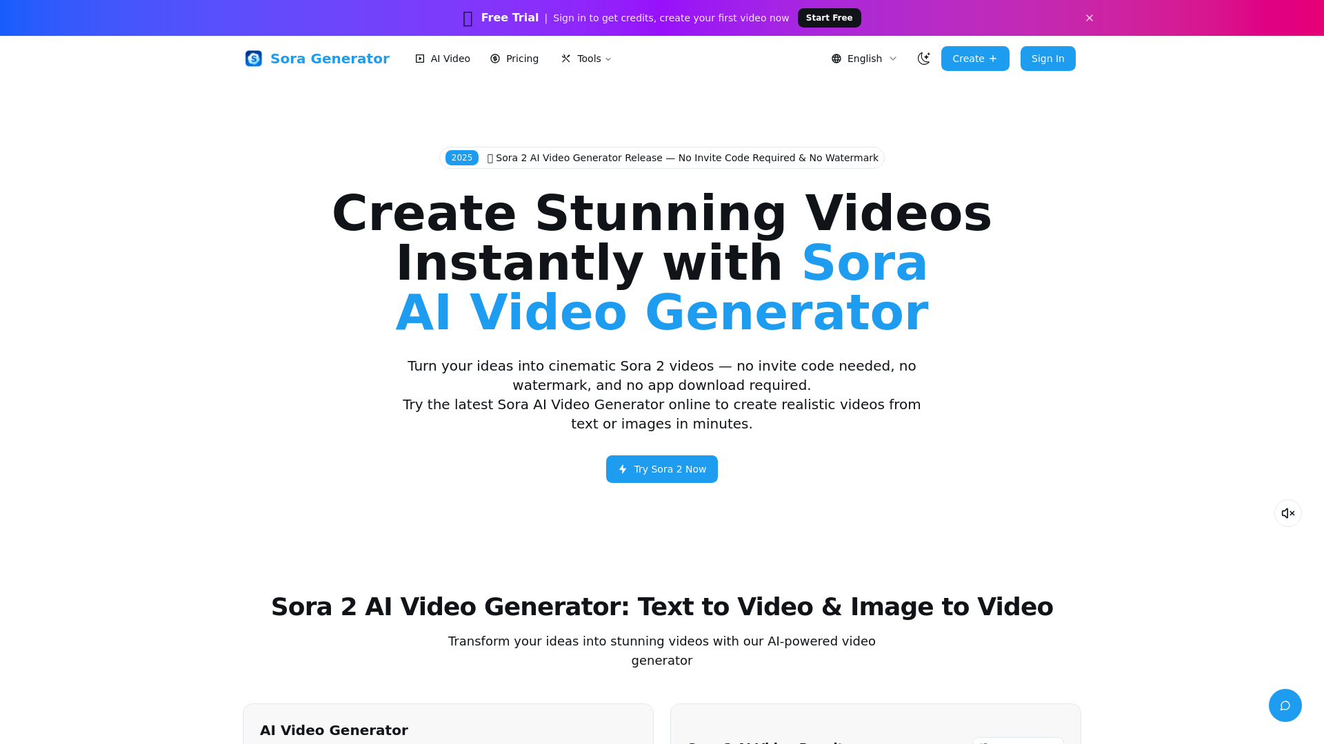 Sora AI Video Generator