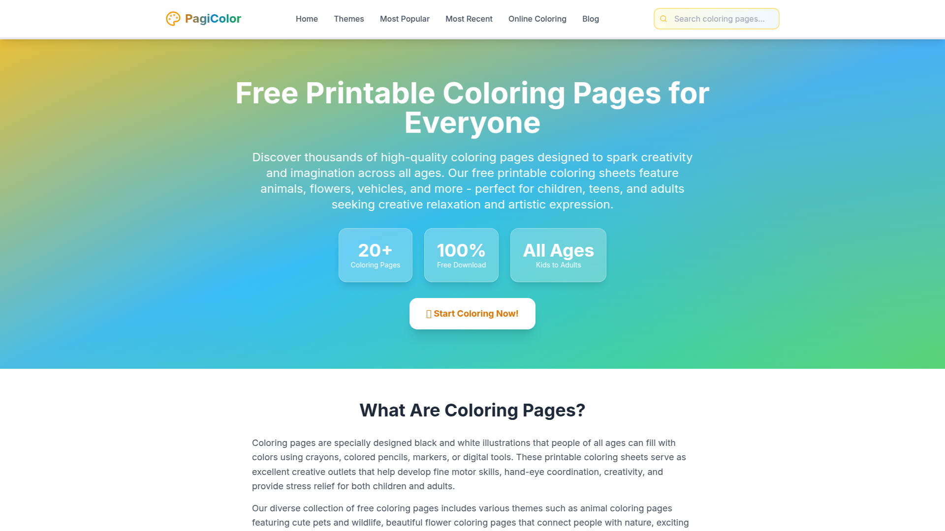 PagiColor: Free Printable Coloring Pages for All Ages.ai