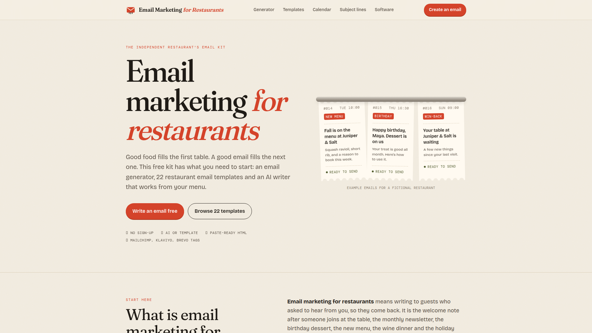 Email Marketing for Restaurants