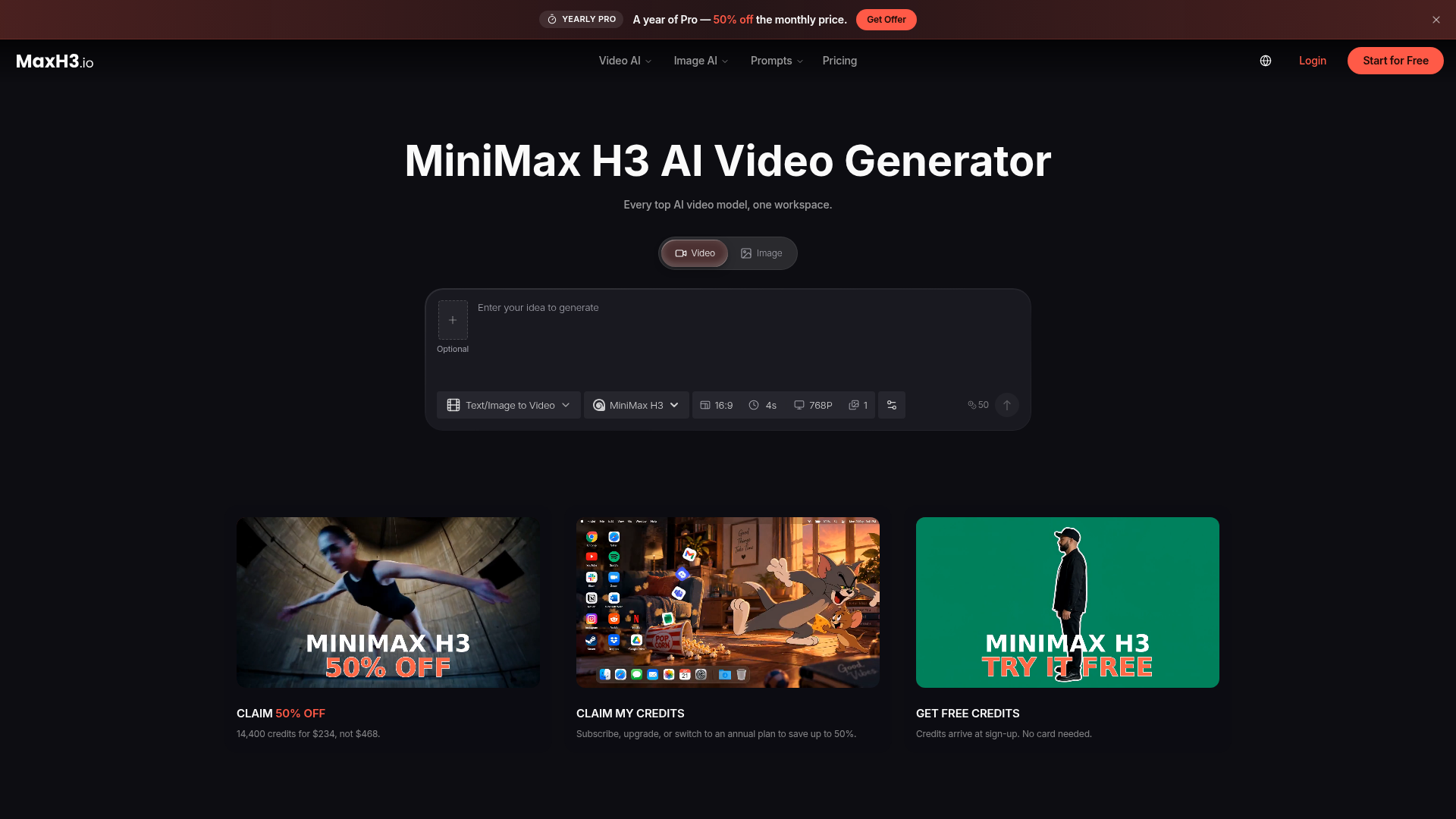 MiniMax H3 AI Video Generator