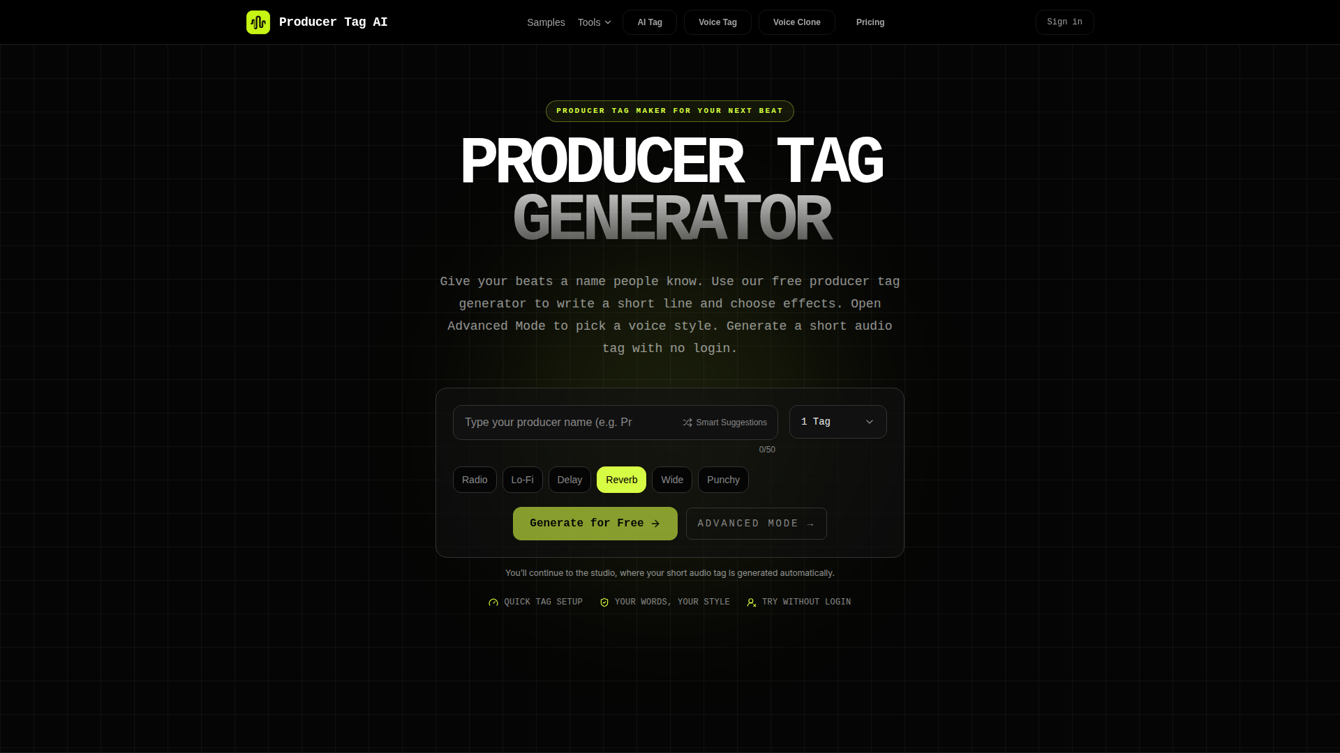 Producer Tag AI