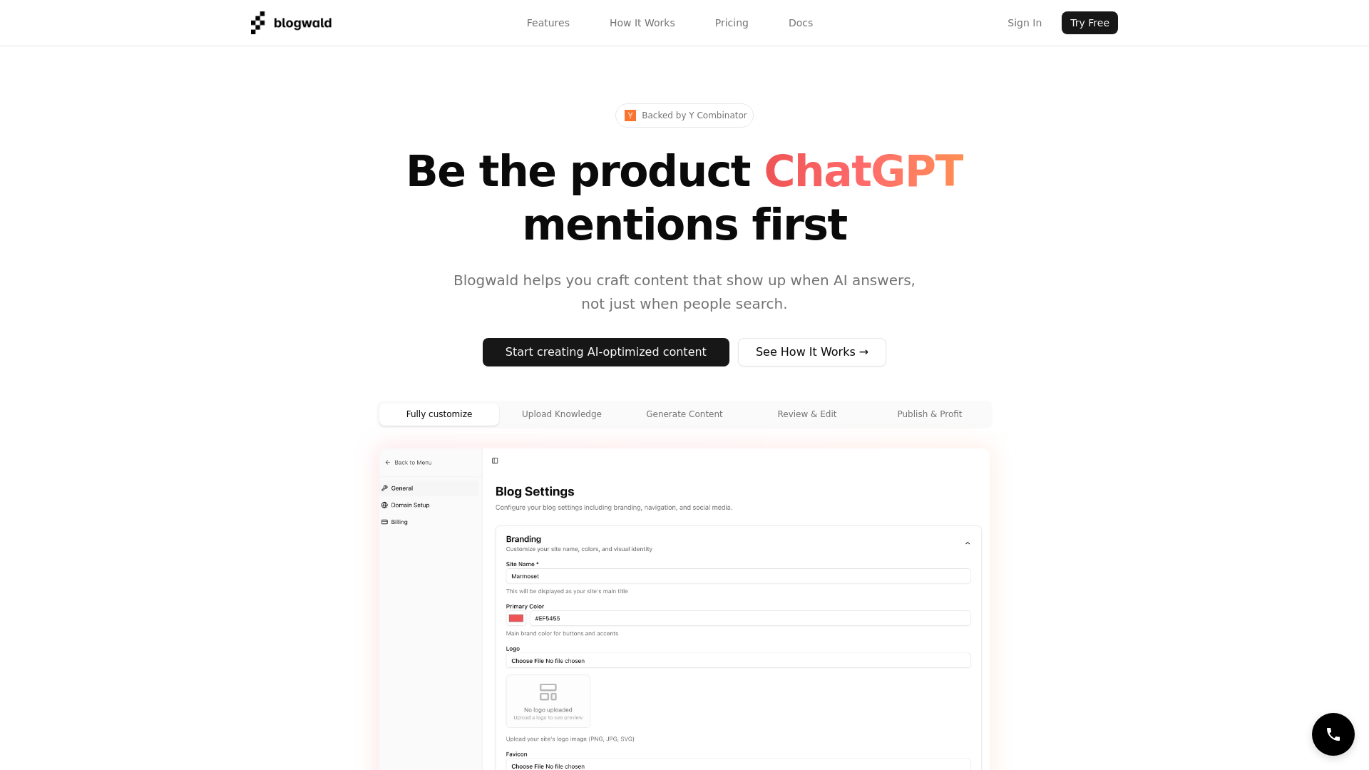 Blogwald: AI-Optimized Content Creation Tool.ai