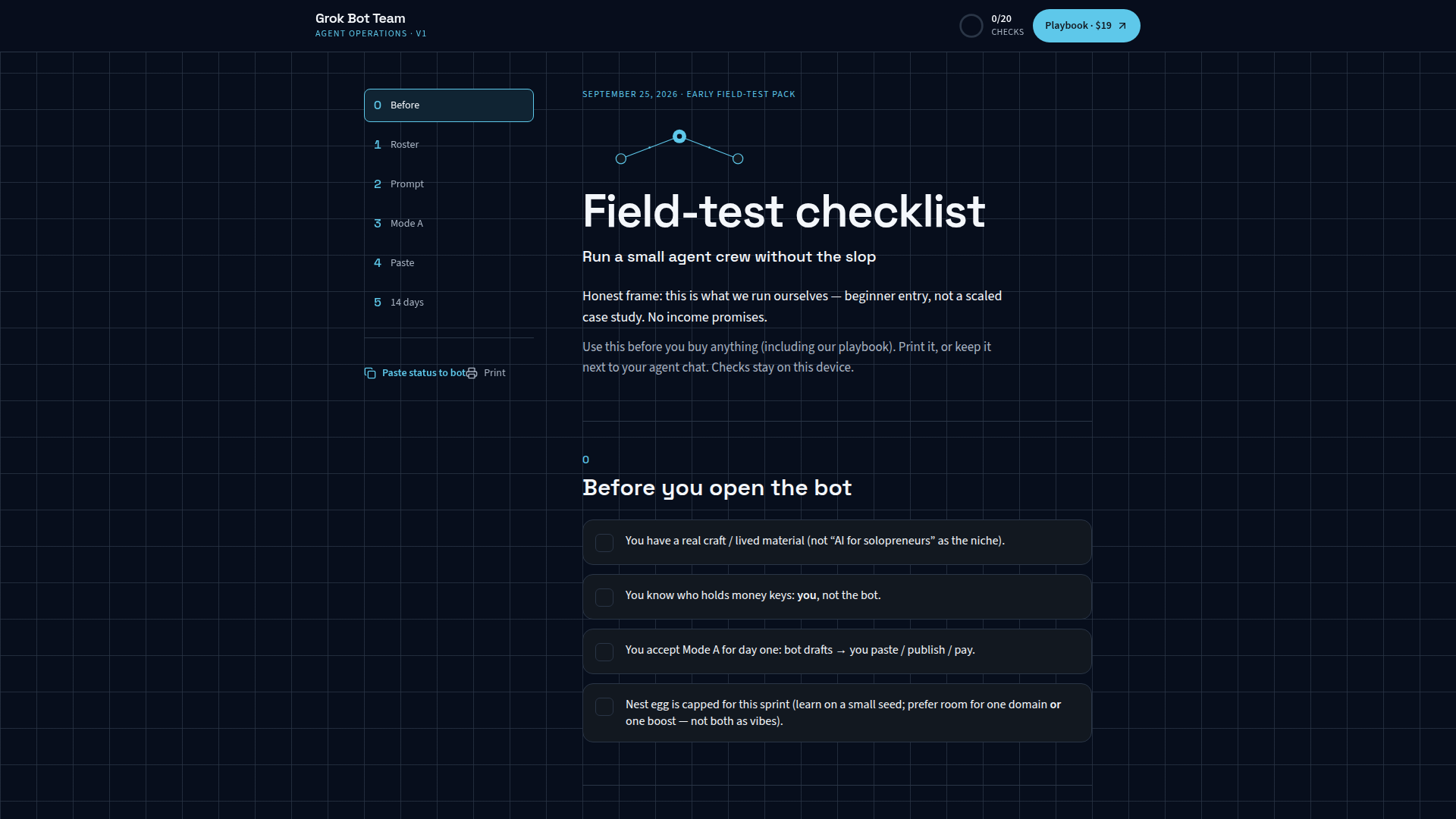 Grok Bot Playbook