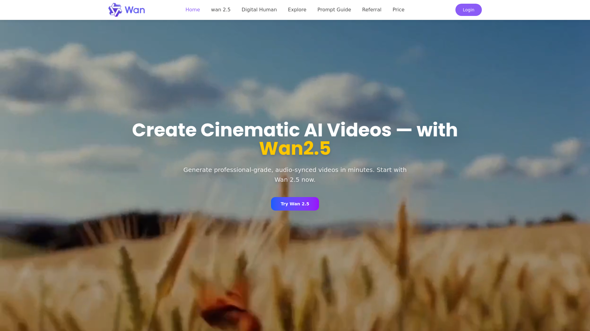 Wan2.5 AI Video Generator
