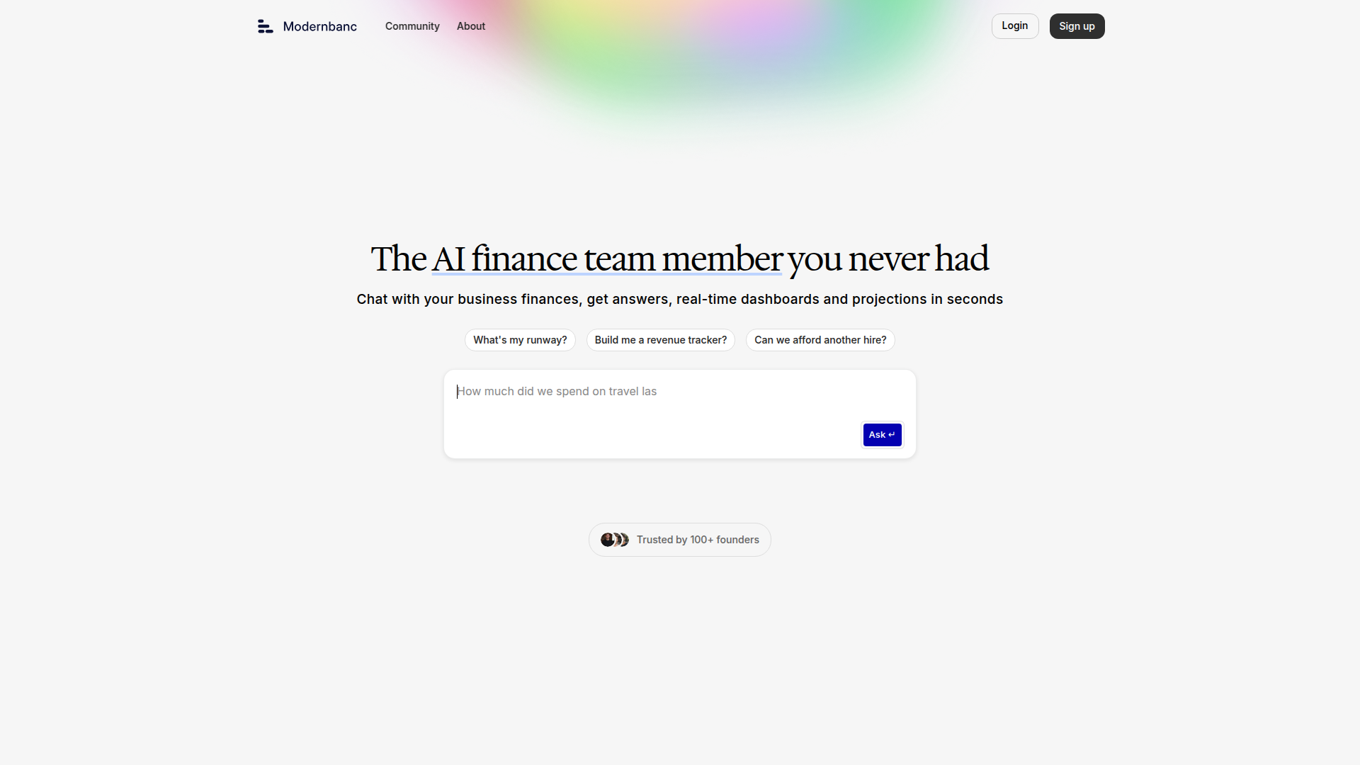 Modernbanc: AI-Powered Financial Assistant for Businesses.ai