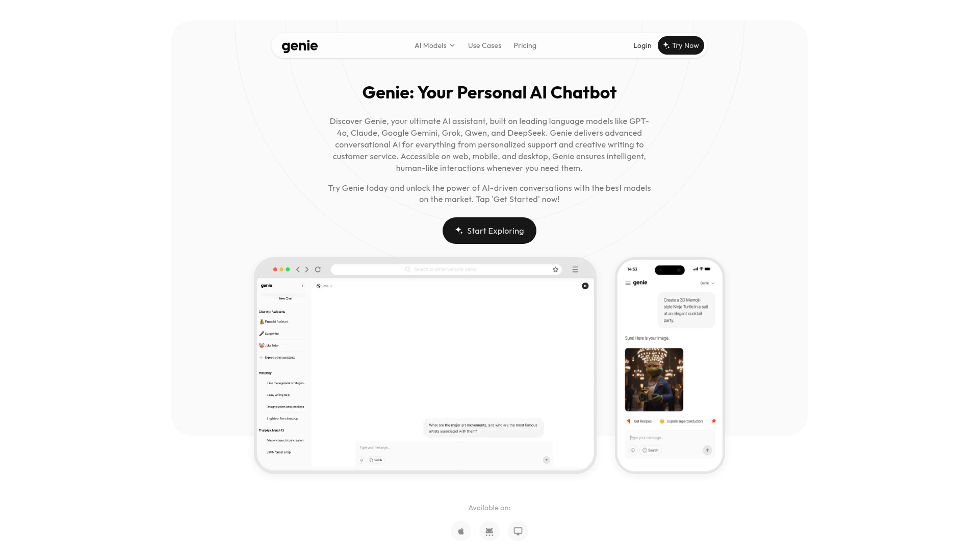 Genie AI: Your Personal AI Chatbot