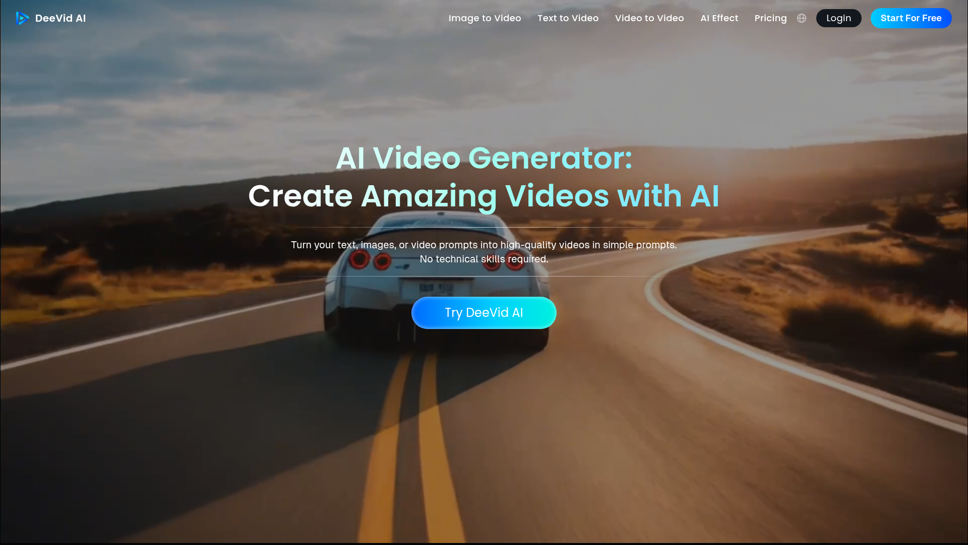 AI Video Generator: Fast Conversion of Text, Images, and Videos.ai