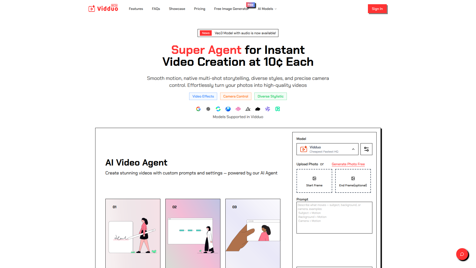 Vidduo: Instant AI Photo to Video Agent.ai