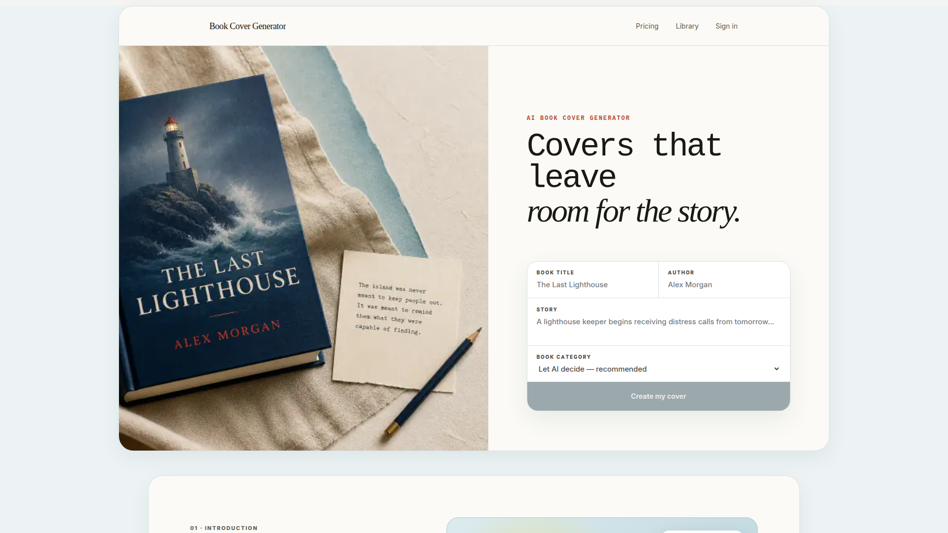 Book Cover Generator