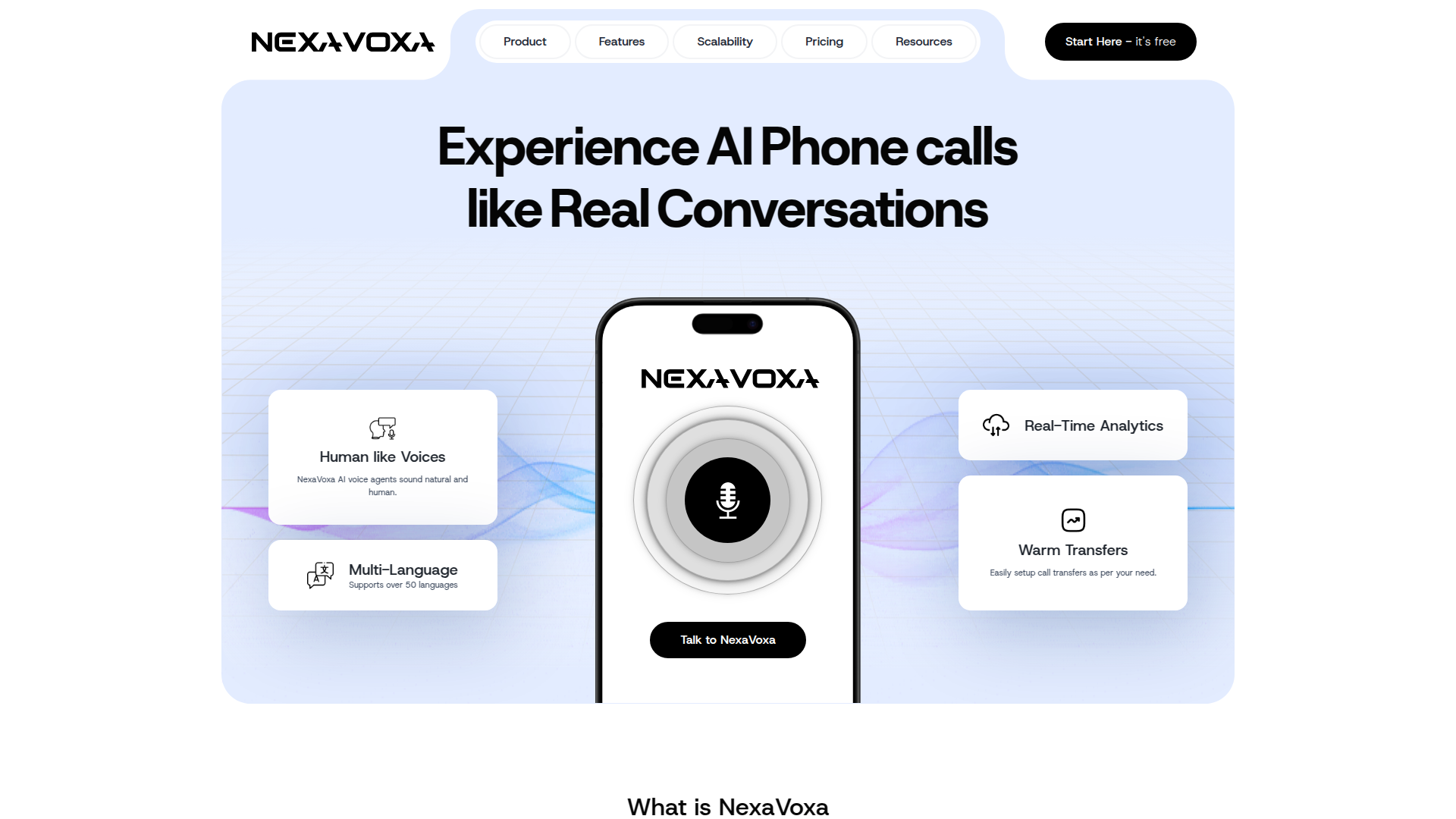 NexaVoxa: Intelligent AI Voice Agents for Business.ai