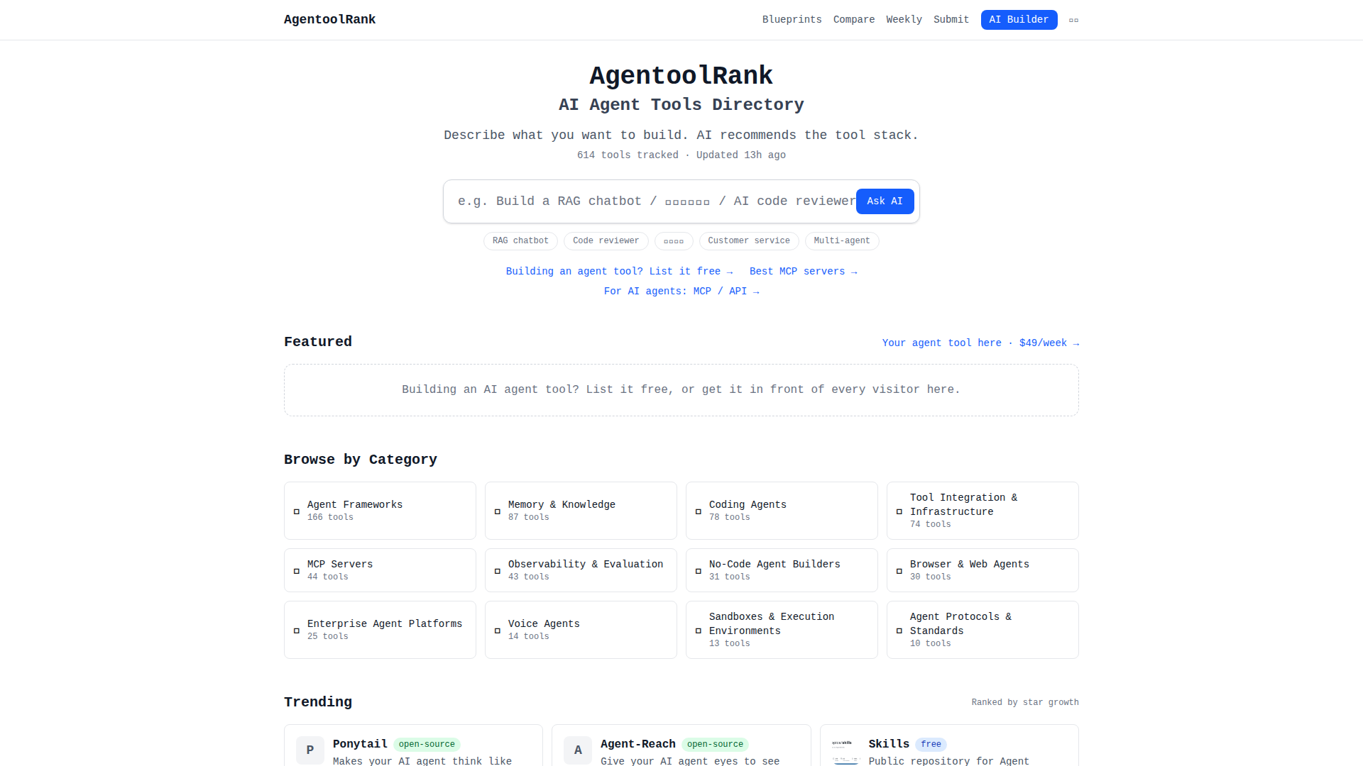 AgentoolRank
