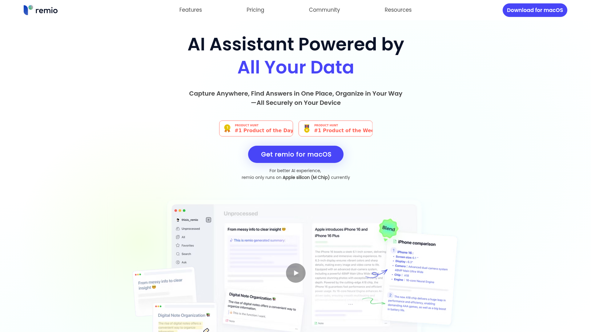 Remio: AI Assistant for Personalized Knowledge Management.ai