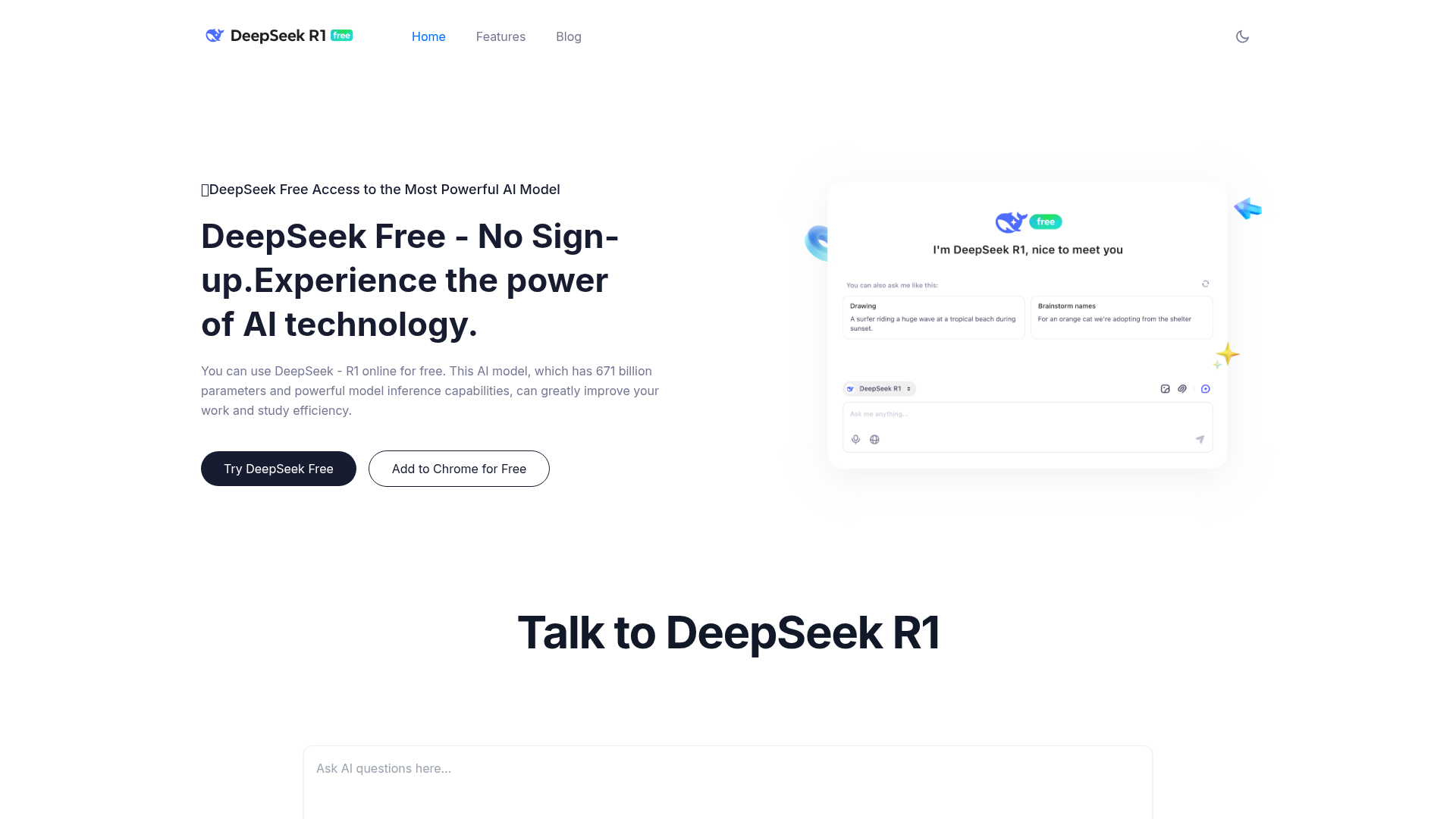 DeepSeek Free: No-Signup AI Power