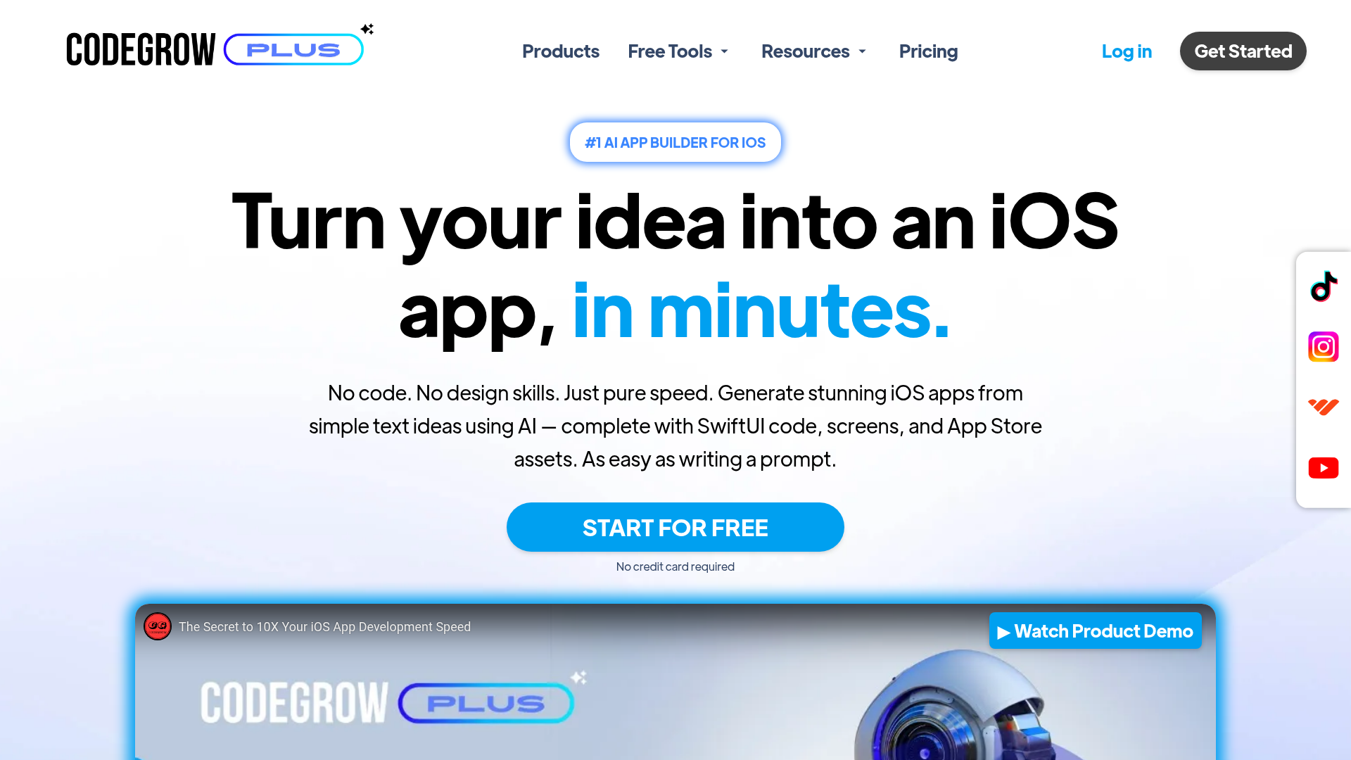 CodeGrow: AI-Powered iOS App Builder.ai