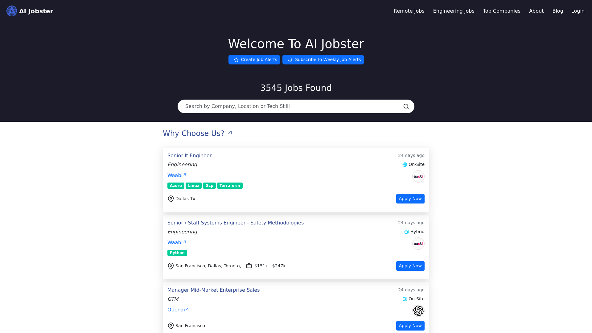 AiJobster: AI Career Opportunities Central.ai