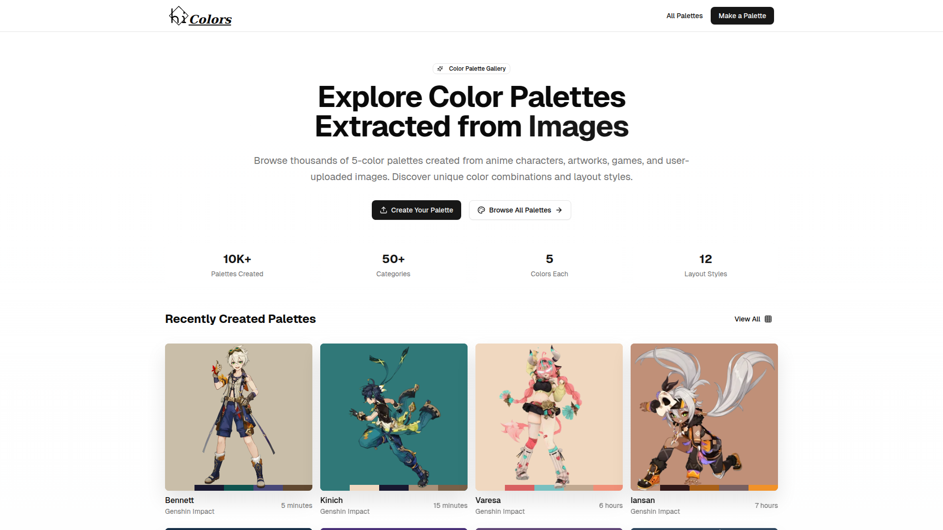 HiColors: Image-to-Color Palette Generator.ai