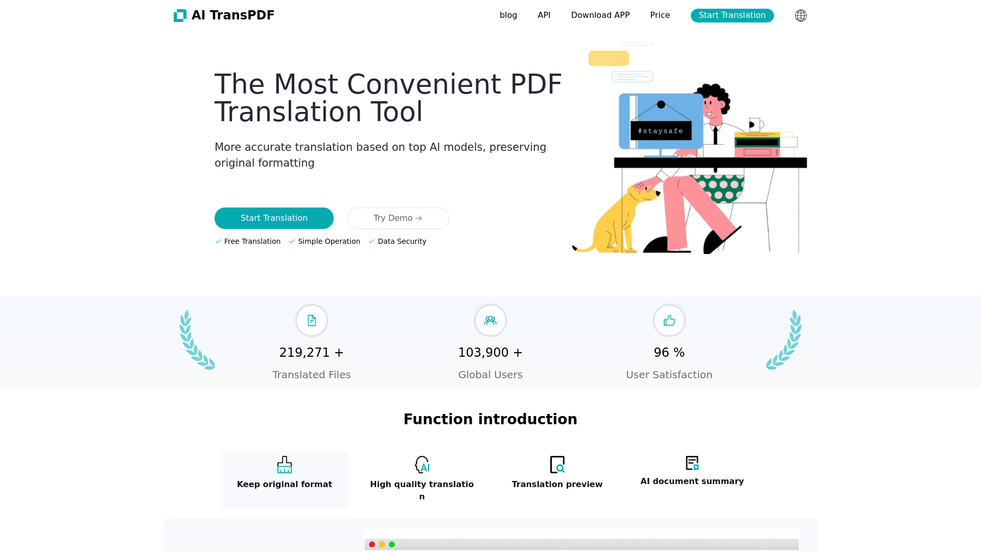 AI TransPDF: Accurate Multilingual Document Translation.ai