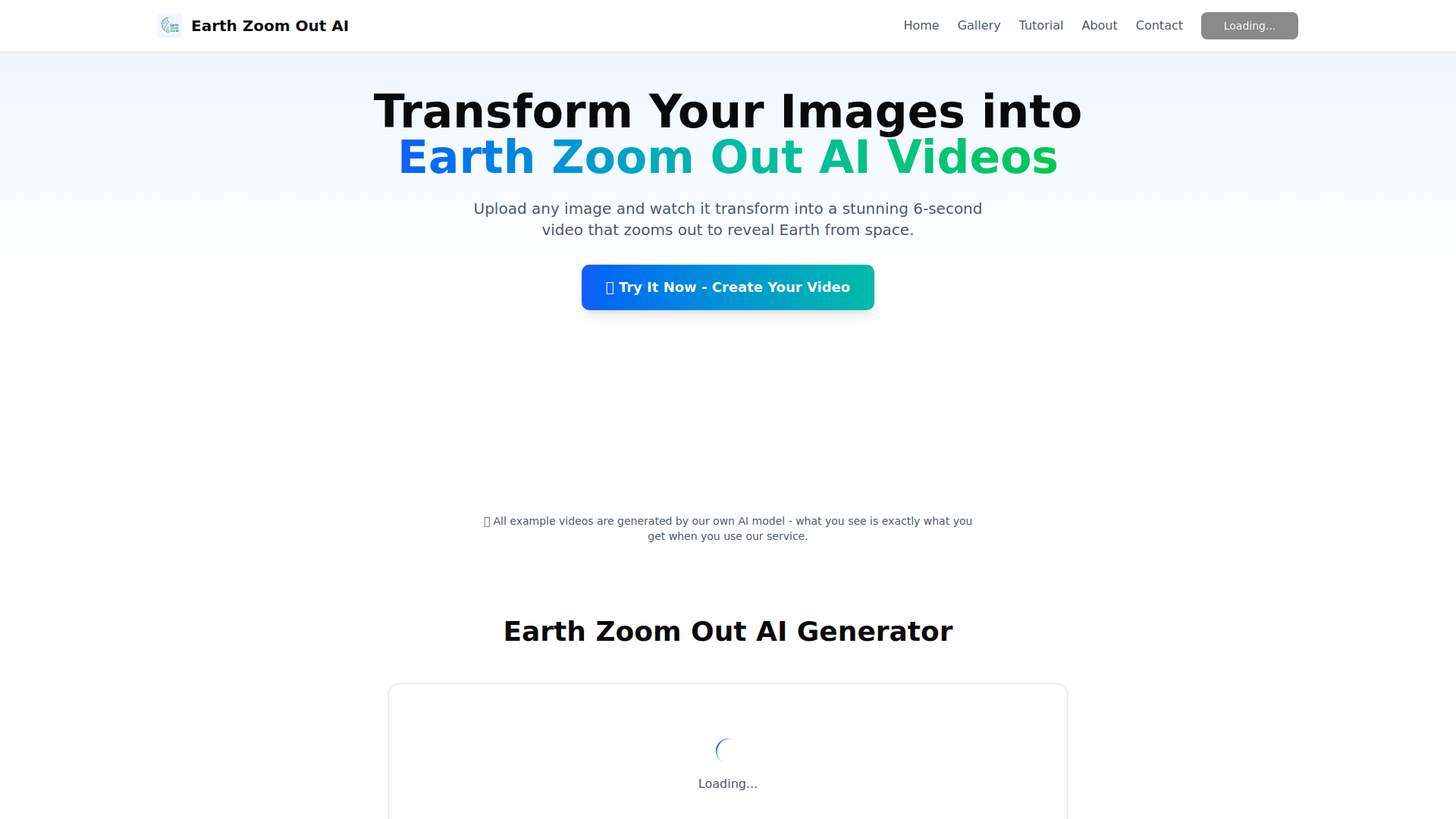 Earth Zoom Out AI: Transform Images to Space Videos.ai